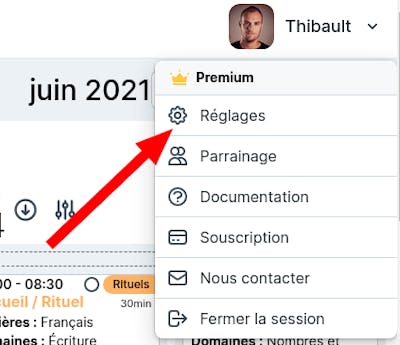 Aller sur la personnalisation des PDF